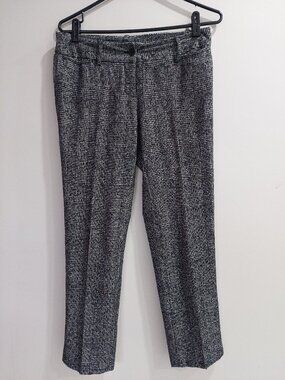 MICHAEL Michael Kors Women's Trousers Size 6 Black White Tweed